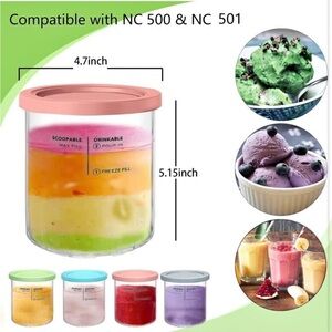 Ninja Creami Replacement Ice Cream Container